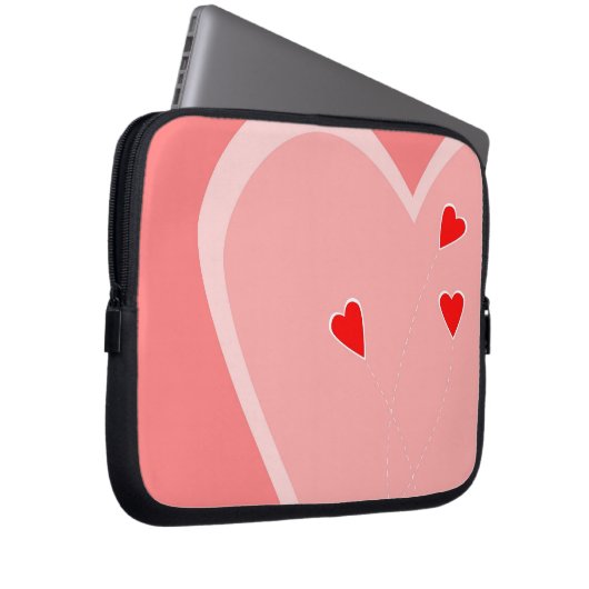 Valentine Hearts Bag Laptopschutzhülle (Vorne Rechts)