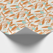 Valentine Hearts Branches Blume Liebe Muster Geschenkpapier (Ecke)