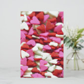 Valentine Hearts Briefpapier (Stehend Vorderseite)