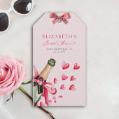 Valentine Hearts Bubbly Whimsical Bridal Shower Geschenkanhänger