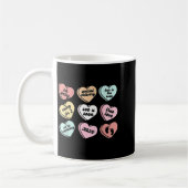 Valentine Hearts Candy Pregnancy Announcement Baby Kaffeetasse (Links)