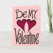 Valentine Hearts Card Feiertagskarte (Vorderseite)