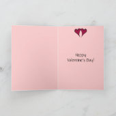 Valentine Hearts Card Feiertagskarte (Innenseite)