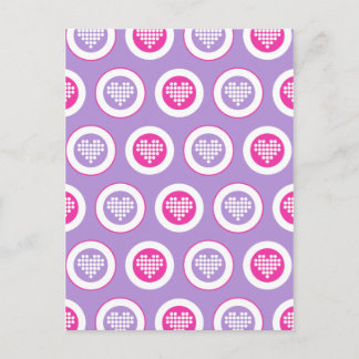 Valentine Hearts Card Feiertagspostkarte