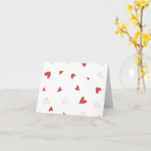 Valentine Hearts Card Karte (Gelbe Blume)