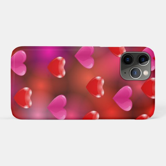 Valentine Hearts Case-Mate iPhone Hülle (Rückseite (Horizontal))