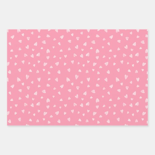 Valentine Hearts Collection Geschenkpapier Set (Vorderseite 3)