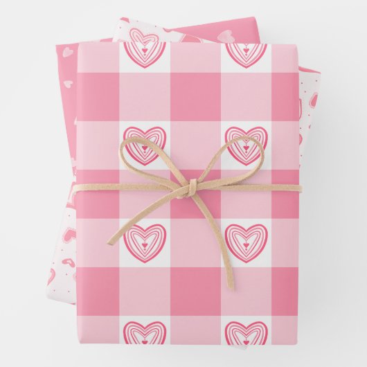 Valentine Hearts Collection Geschenkpapier Set (Beispiel)