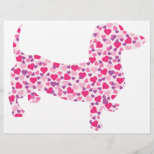 Valentine Hearts Dachshund