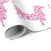 Valentine Hearts Dachshund Geschenkpapier (Rolleneckpunkt)