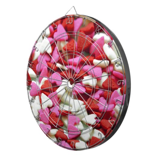 Valentine Hearts Dartscheibe (Vorderseite rechts)