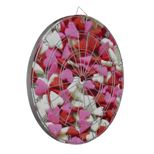 Valentine Hearts Dartscheibe (Vorderseite Links)
