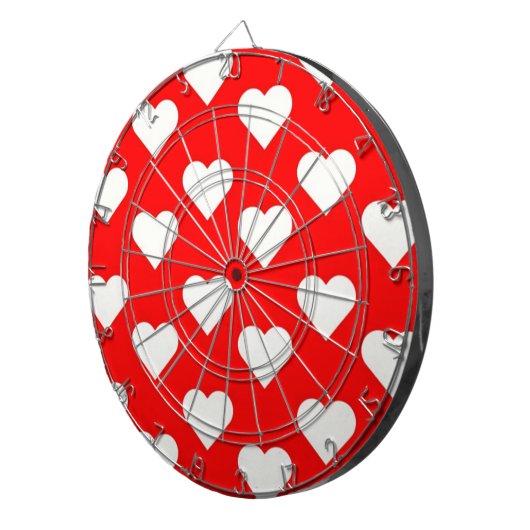 Valentine Hearts Dartscheibe (Vorderseite rechts)