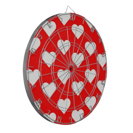 Valentine Hearts Dartscheibe (Vorderseite Links)
