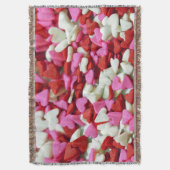 Valentine Hearts Decke (Vorderseite Vertikal)