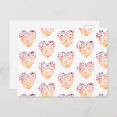 Valentine Hearts DrawingPostcard Feiertagspostkarte (Vorne/Hinten)