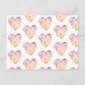 Valentine Hearts DrawingPostcard Feiertagspostkarte (Vorderseite)