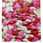 Valentine Hearts Duschvorhang (Vorderseite)