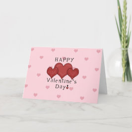 Valentine Hearts Feiertagskarte