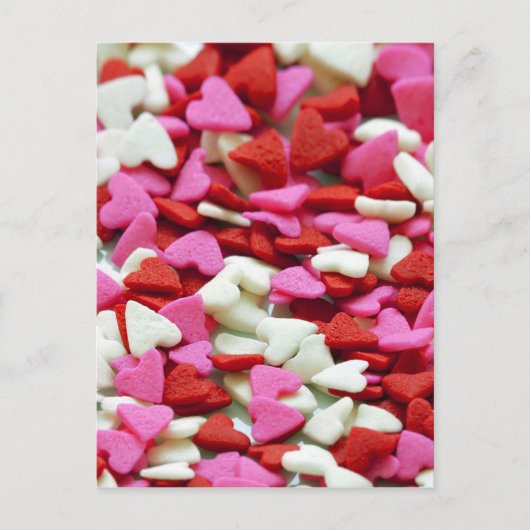 Valentine Hearts Feiertagspostkarte (Vorderseite)