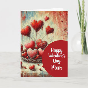 Valentine Hearts for Mama Grußkarte Karte