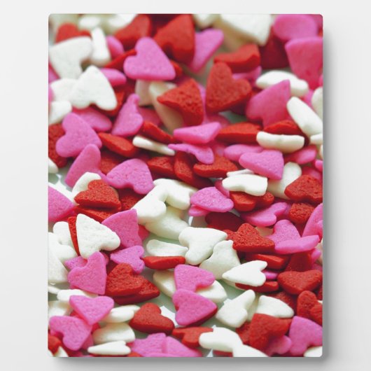 Valentine Hearts Fotoplatte (Vorderseite)