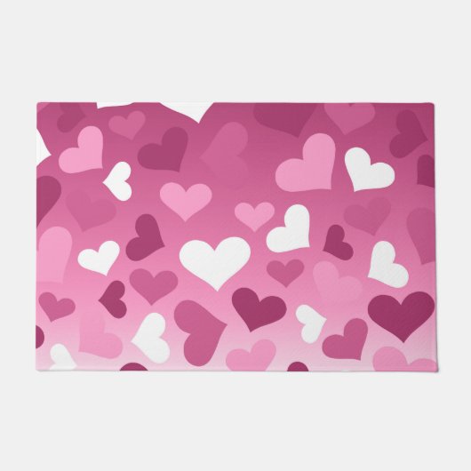 Valentine Hearts Fußmatte (Vorderseite)