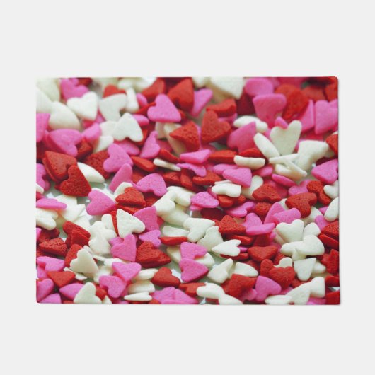 Valentine Hearts Fußmatte (Vorderseite)
