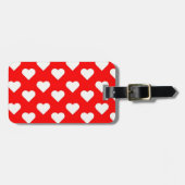 Valentine Hearts Gepäckanhänger (Vorderseite horizontal)