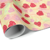 Valentine Hearts Geschenkpapier (Rolleneckpunkt)