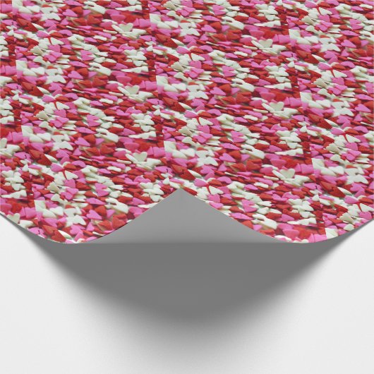 Valentine Hearts Geschenkpapier (Ecke)