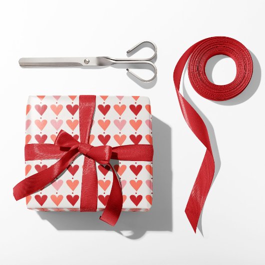 Valentine Hearts Geschenkpapier