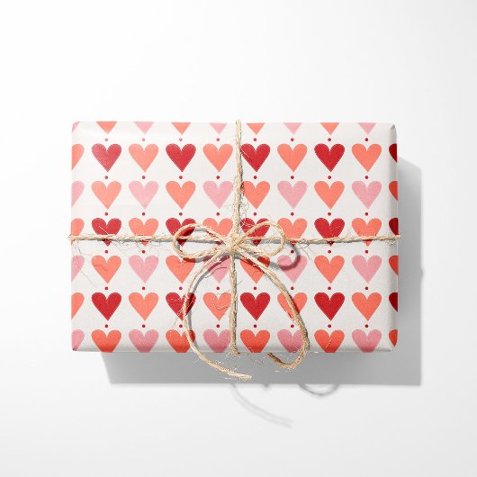 Valentine Hearts Geschenkpapier