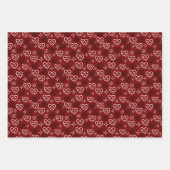 Valentine Hearts Geschenkpapier Set (Vorderseite 2)