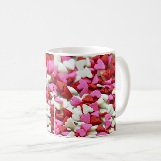 Valentine Hearts Kaffeetasse (VorderseiteRechts)