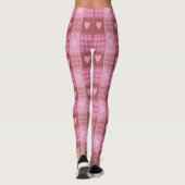 Valentine Hearts Kariert Leggings (Rückseite)
