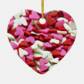 Valentine Hearts Keramikornament (Vorne)