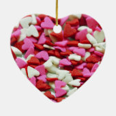 Valentine Hearts Keramikornament (Hinten)