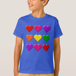 Valentine Hearts Kids T - Shirt