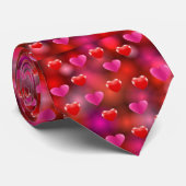 Valentine Hearts Krawatte (Gerollt)