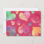 Valentine Hearts Liebe Ihr Großeltern Flachkarte (Rückseite)