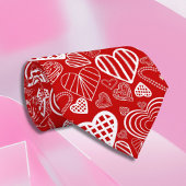 Valentine Hearts Liebe Red White Krawatte