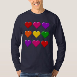 Valentine Hearts Long Sleeve T - Shirt