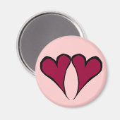Valentine Hearts Magnet (Vorderseite/Rückseite)