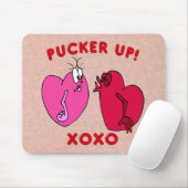 Valentine Hearts Mouse Pad auflocken Mousepad (Mit Mouse)