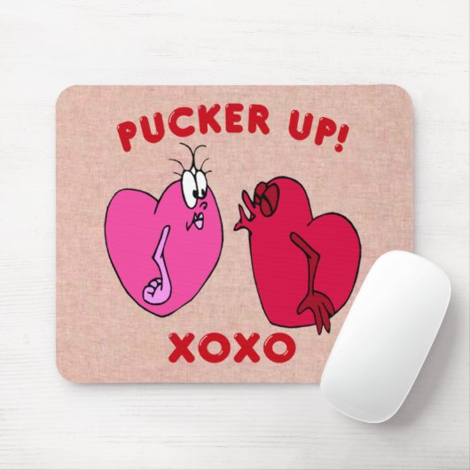 Valentine Hearts Mouse Pad auflocken Mousepad (Mit Mouse)