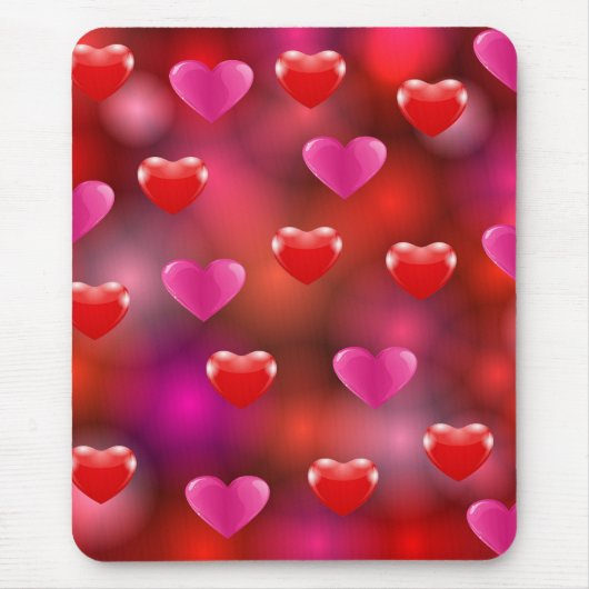 Valentine Hearts Mousepad (Vorne)