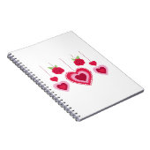 Valentine Hearts Notizblock (Rechte Seite)