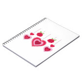 Valentine Hearts Notizblock (Linke Seite)