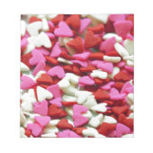 Valentine Hearts Notizblock (Vorderseite)